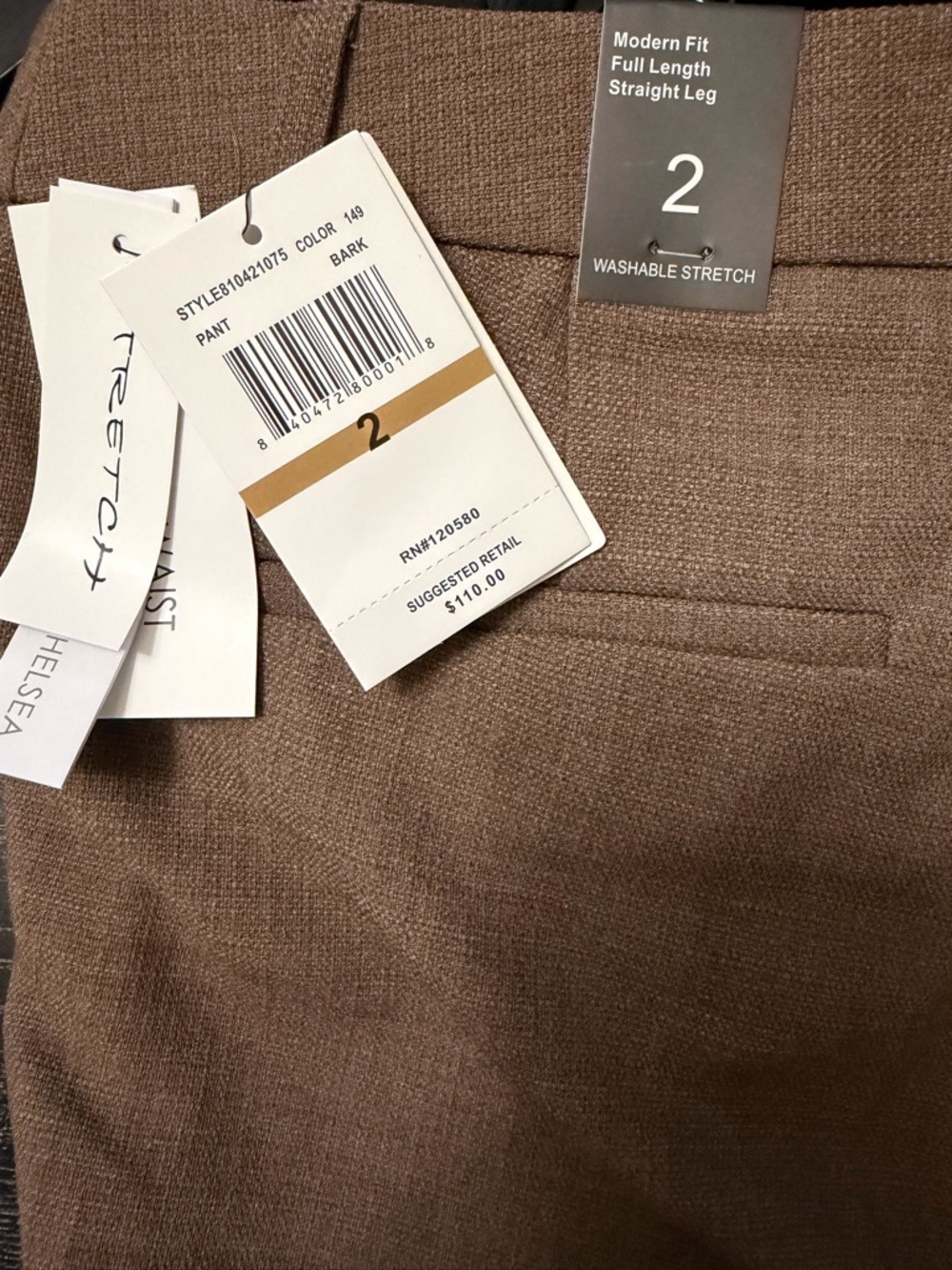 Amanda & Chelsea Brown Straight-Leg Dress Pants - Picture 8 of 11